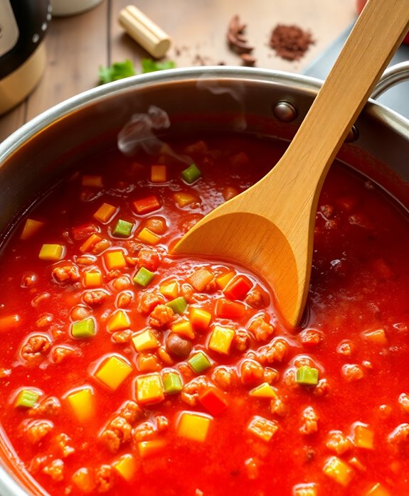 add chopped bell peppers