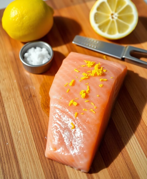 add lemon zest seasoning