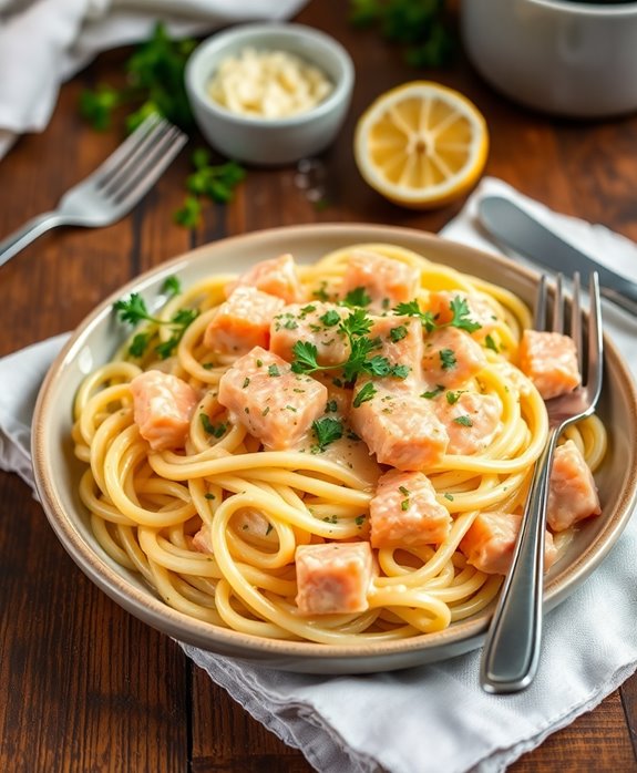 creamy salmon pasta sauce