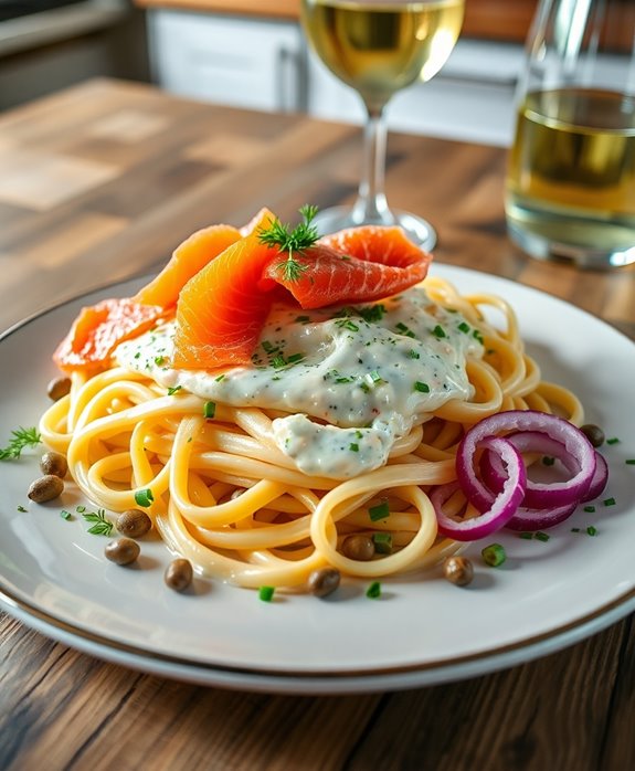 serve with capers onions