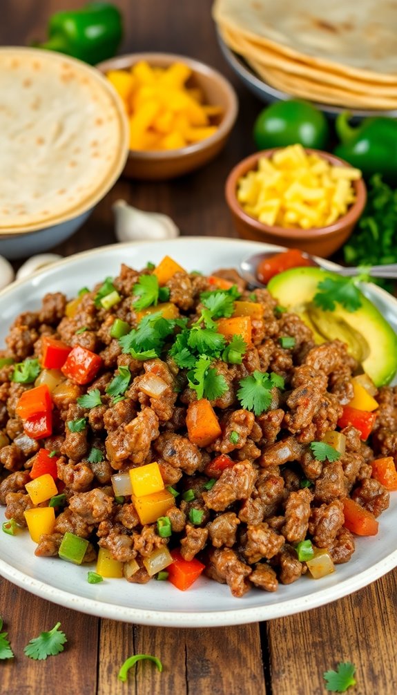 healthy ground beef lunch