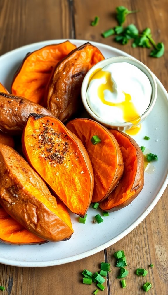 healthy sweet potato lunch
