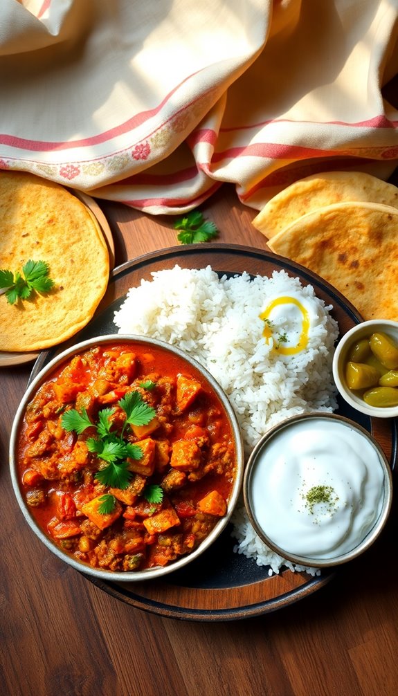 healthy veg indian lunch