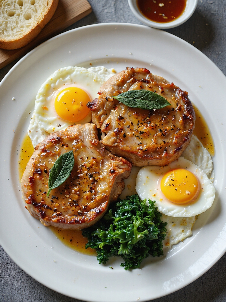 hearty pork chop breakfast ideas