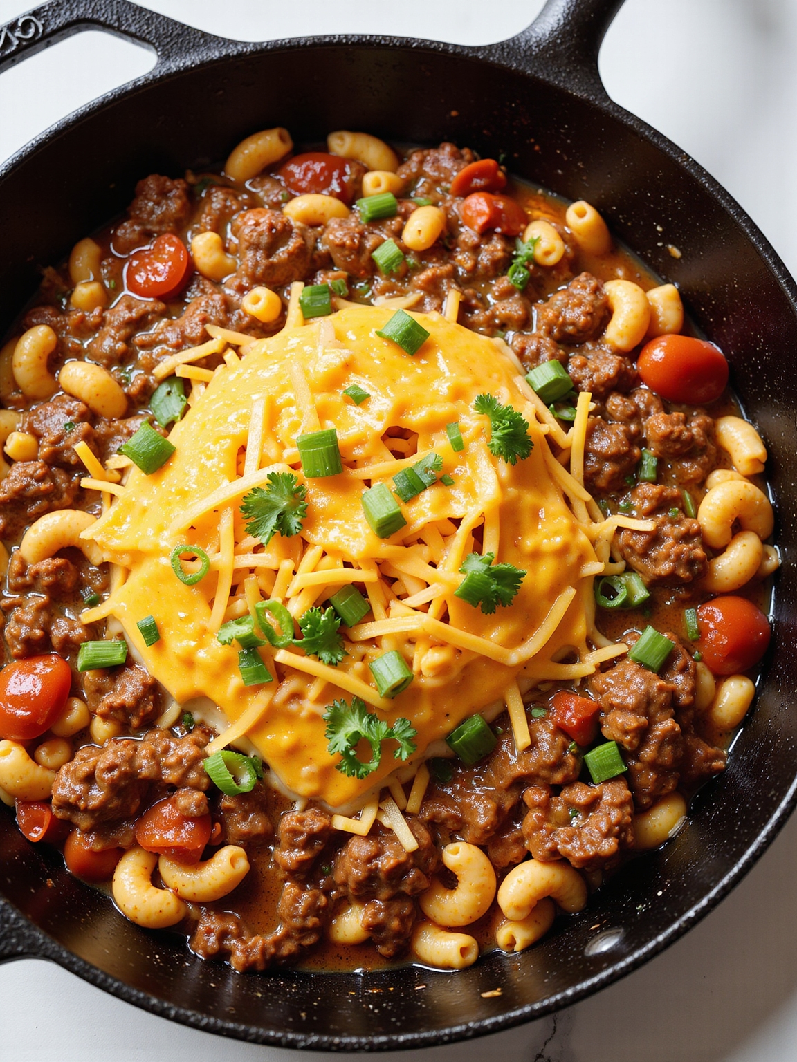 one pan chili mac skillet