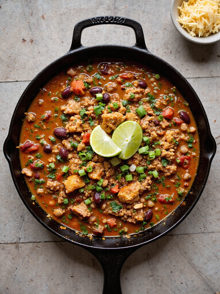 quick one pan turkey chili