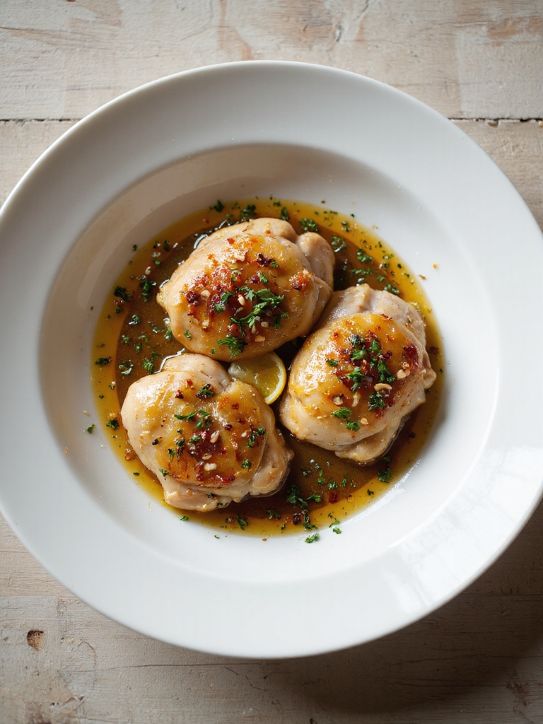 seared chicken in wine