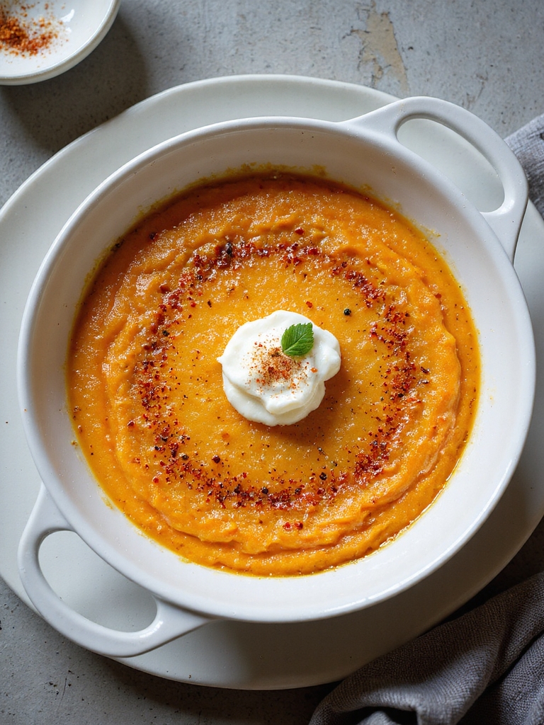 silky smoked paprika sweet pudding