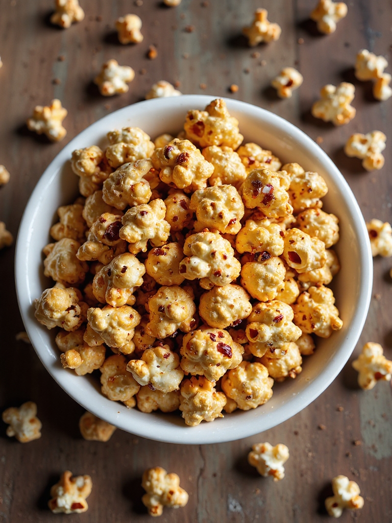 smoky chili caramel popcorn