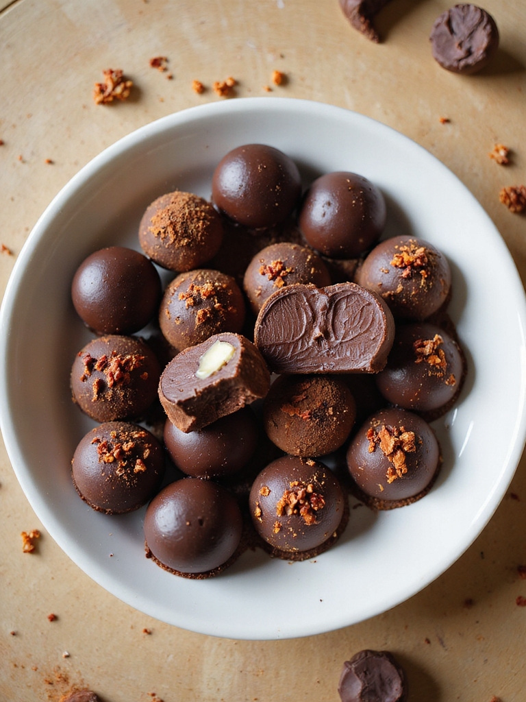 spicy dark chocolate ganache