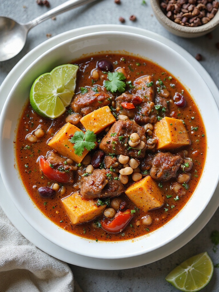 sweet potato venison chili