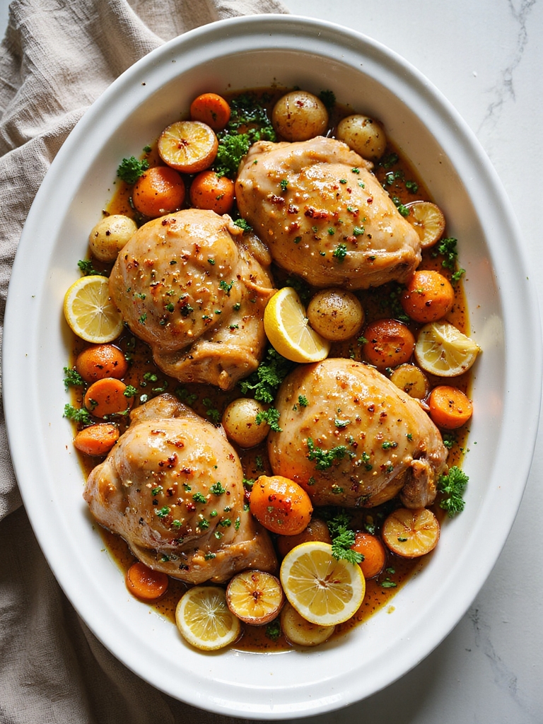 tangy honey mustard glazed chicken