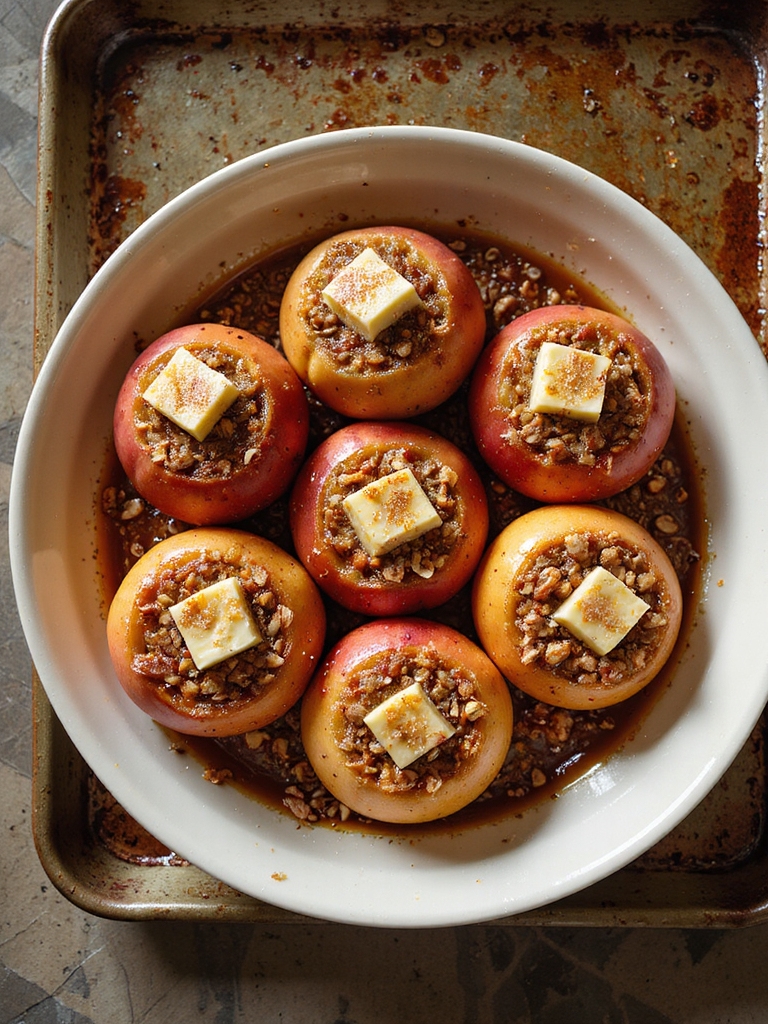 warm smoky cinnamon baked apples
