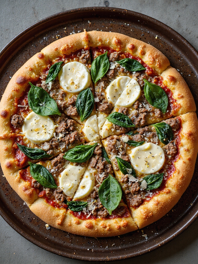 ground beef weeknight pizzas