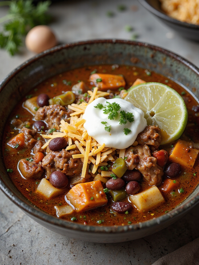 hearty spicy elk chili