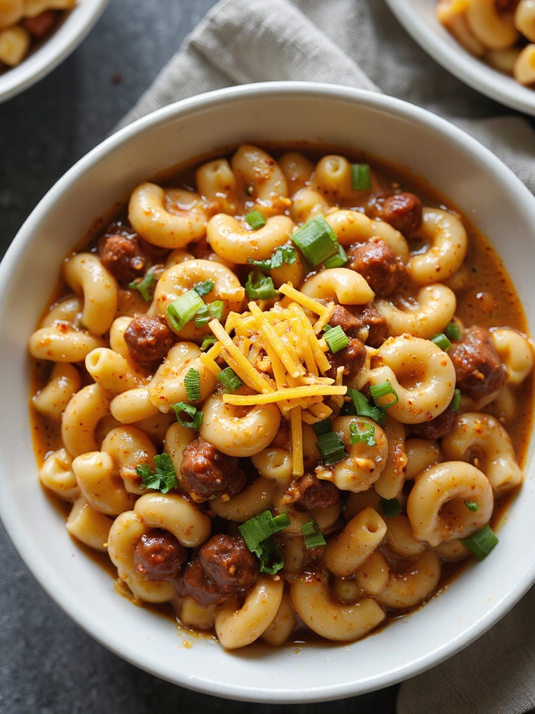 one pot cheesy chili mac