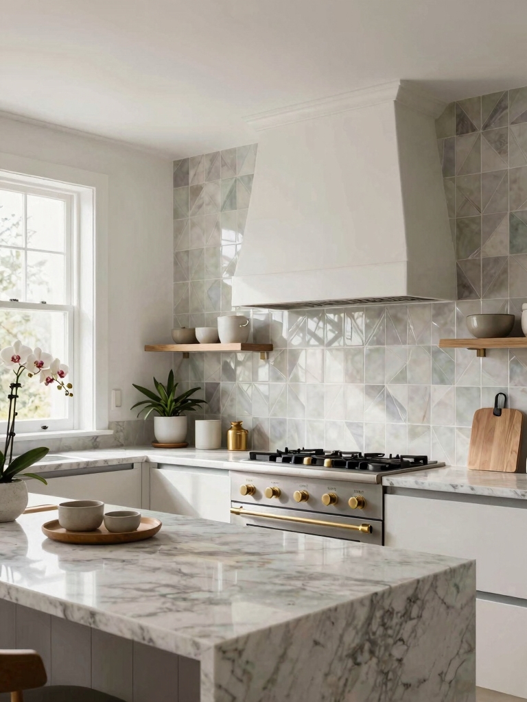 bold backsplash transforms kitchen