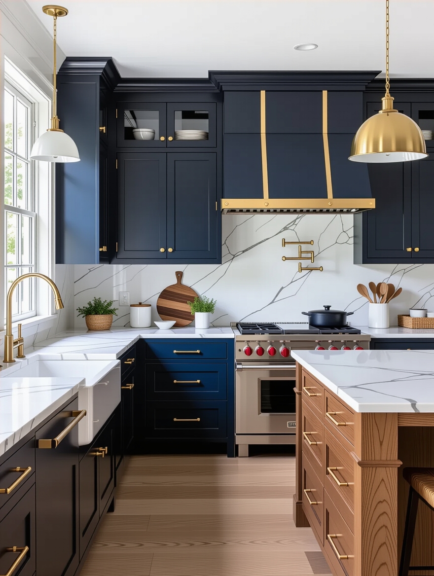bold kitchen cabinet colors