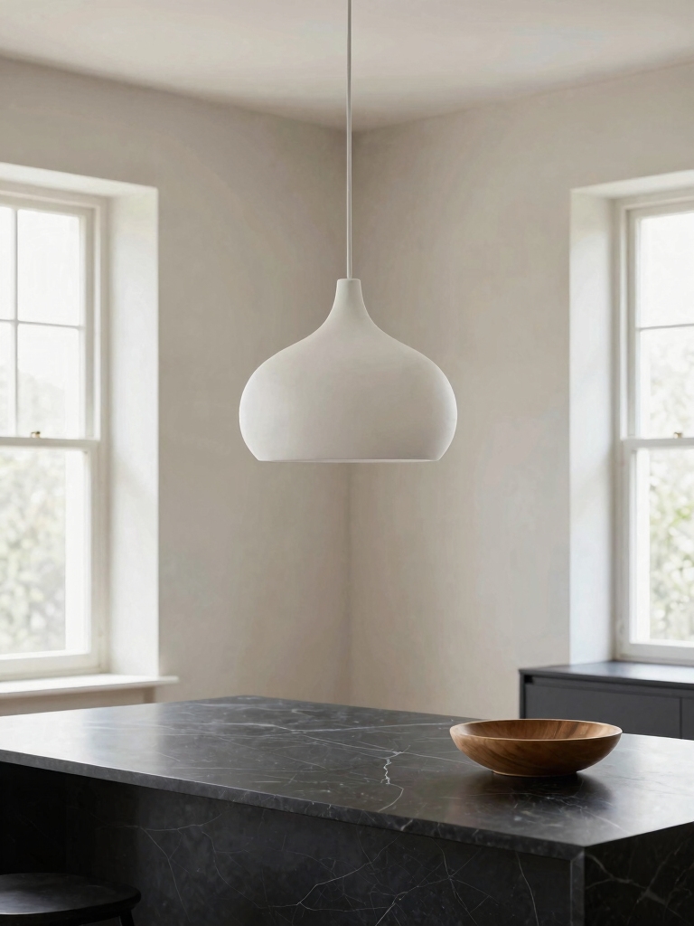 bold single pendant statement