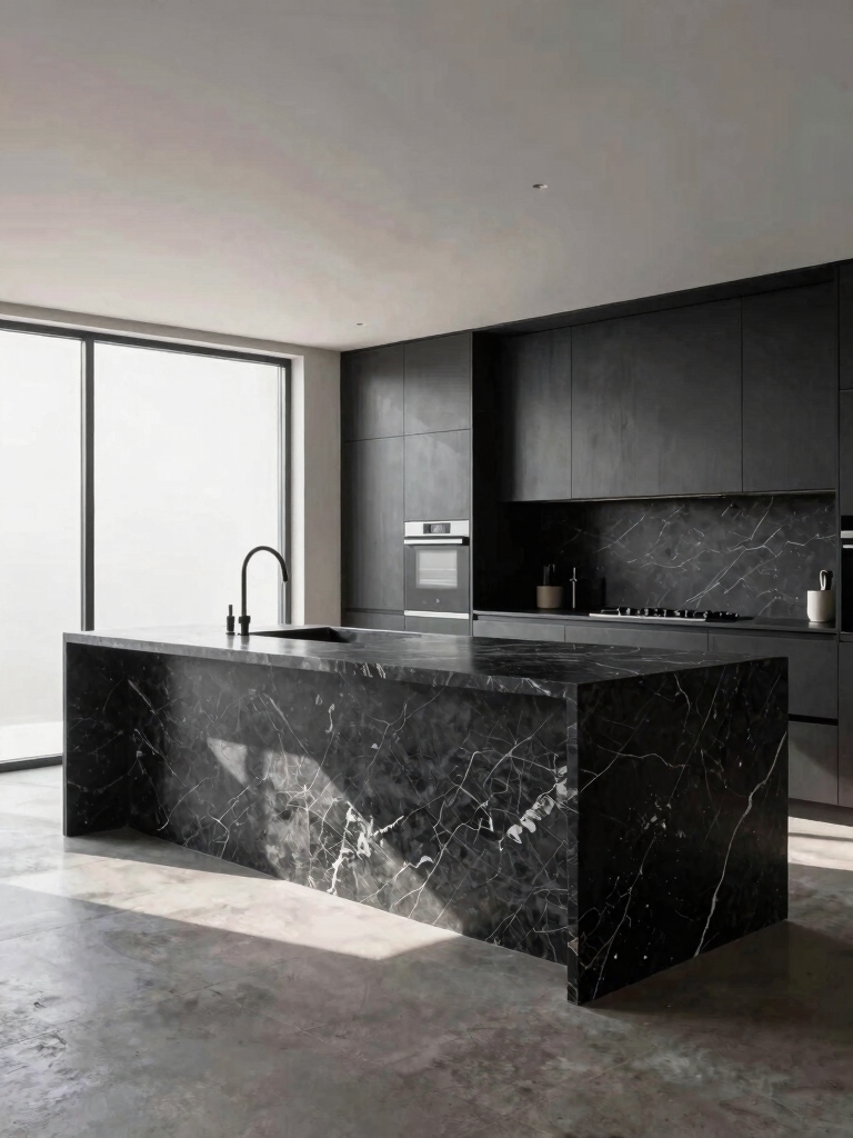 bold sophisticated black islands