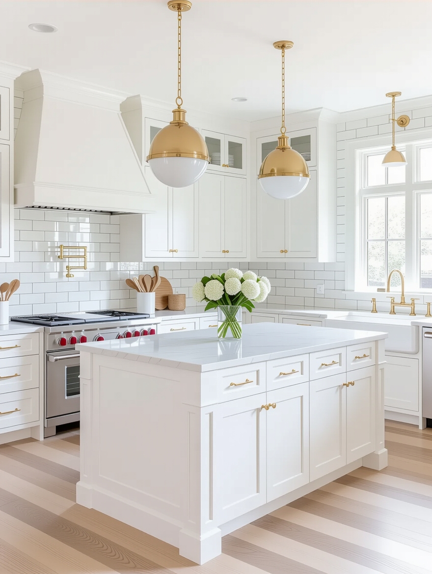 bright airy classic kitchens