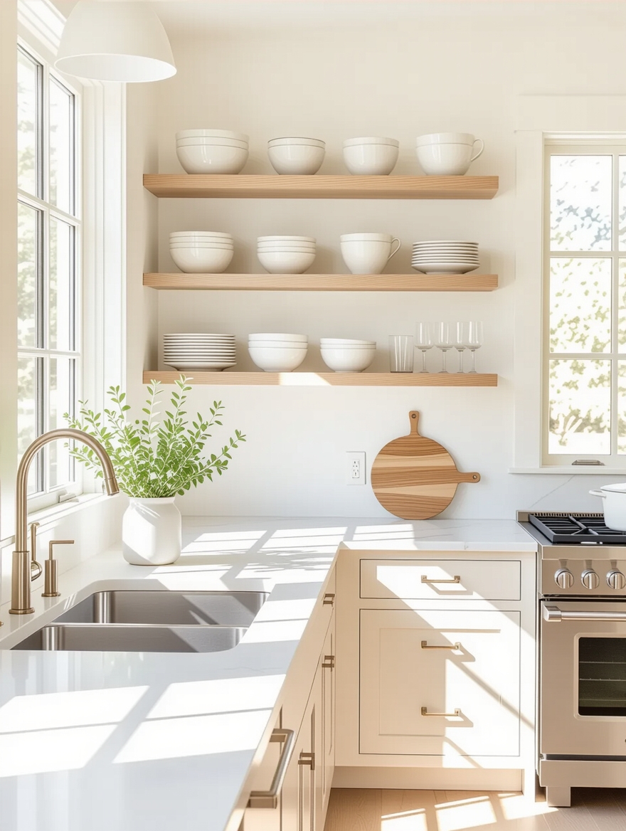 bright airy kitchen design