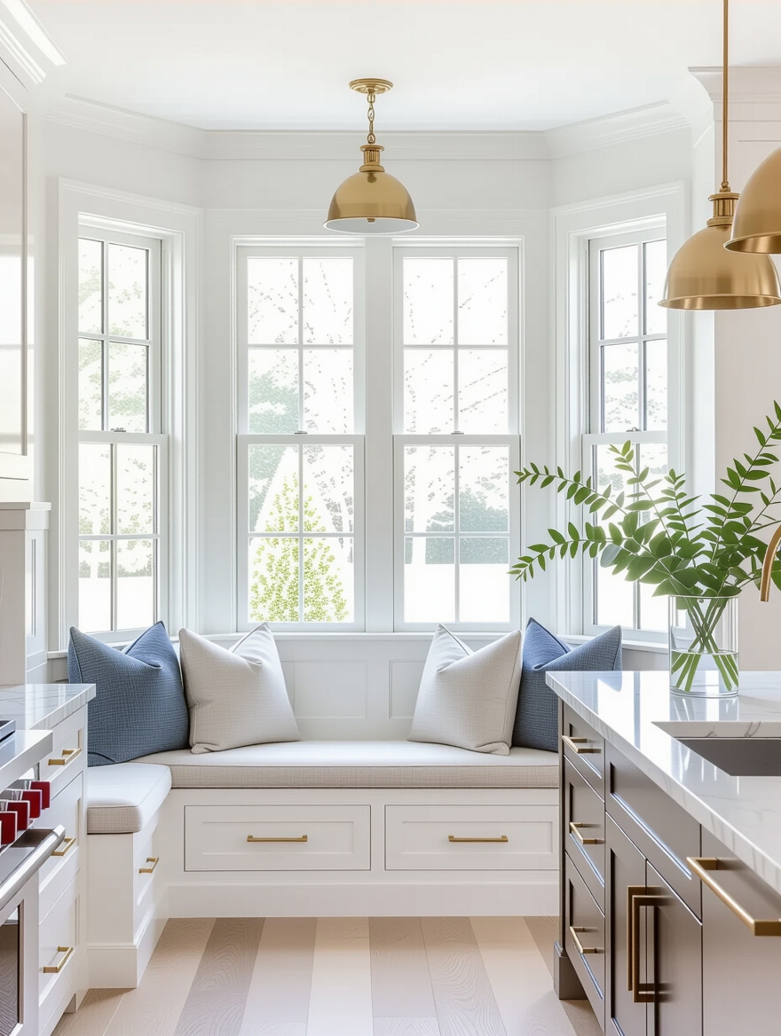 bright functional kitchen nook