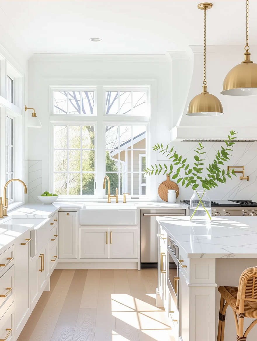 brighten kitchen with windows