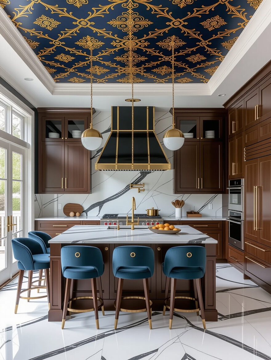 ceiling wallpaper for style