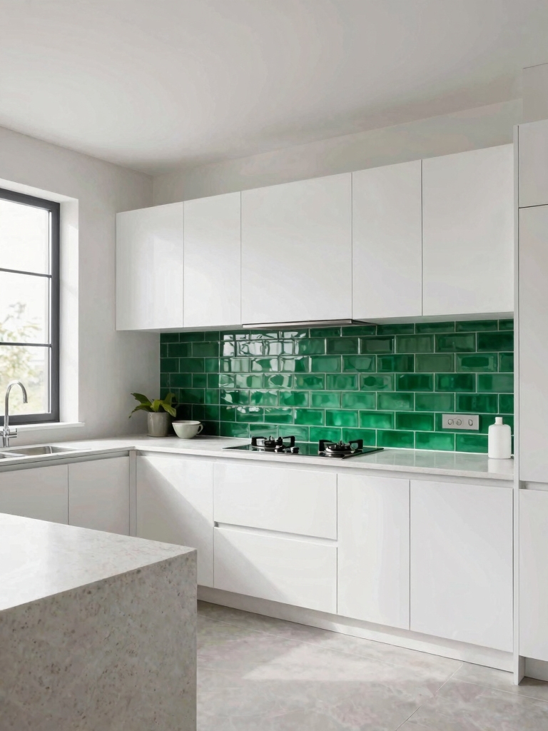 choosing green backsplash wisely