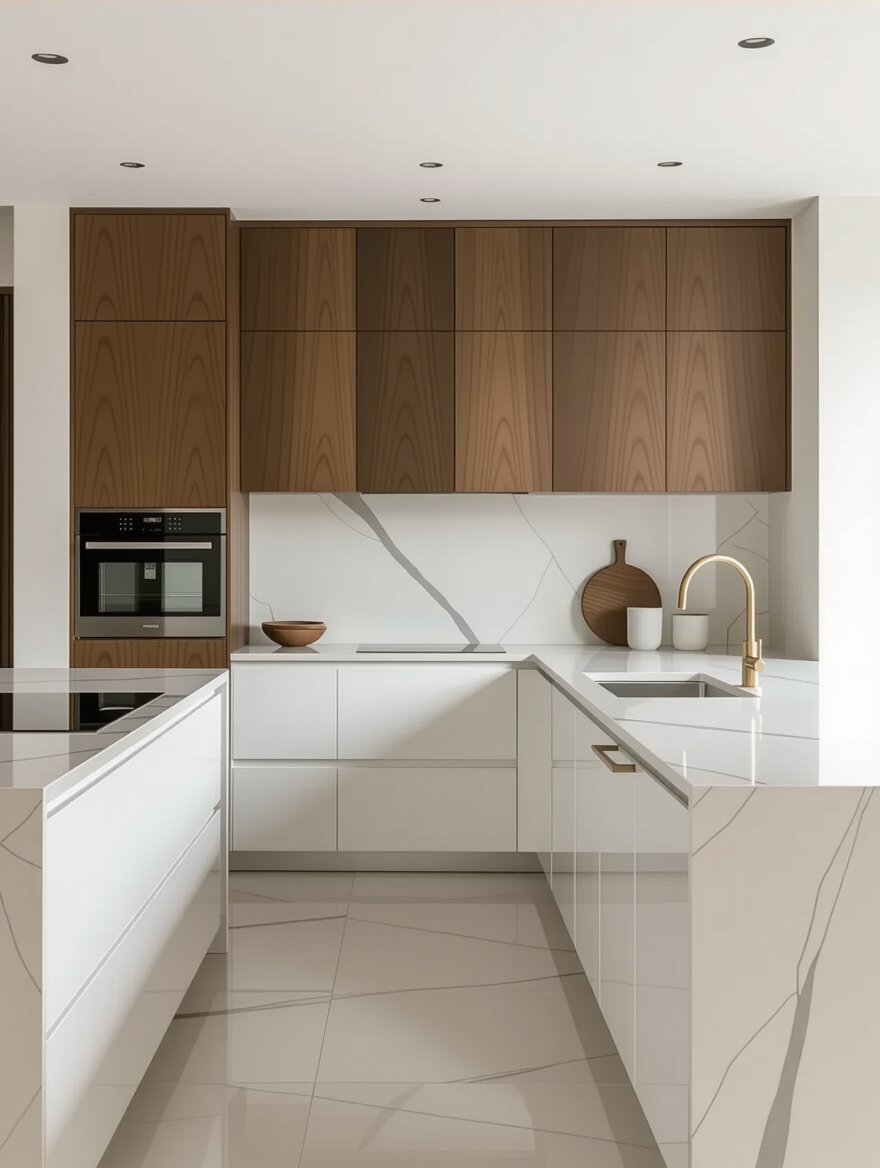 clutter free kitchen counter organization