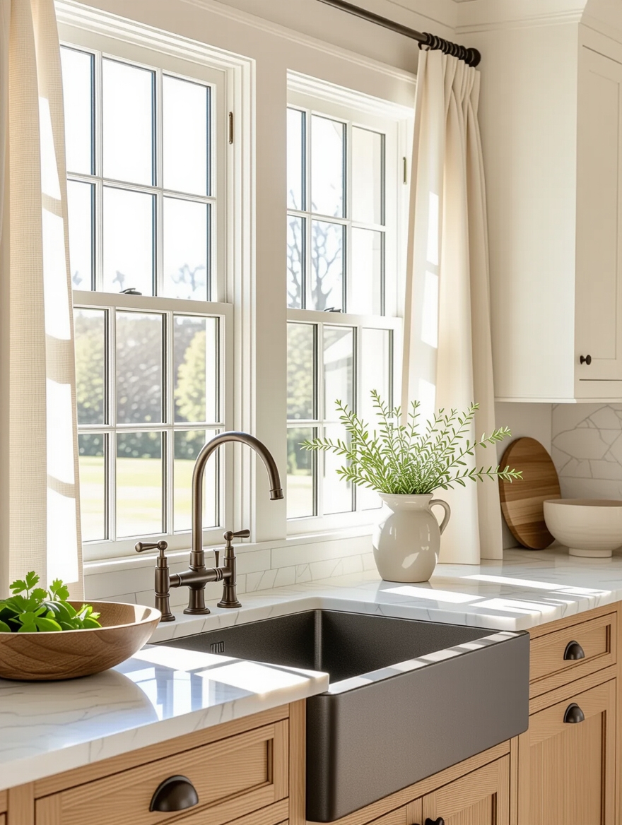 cozy farmhouse style window charm