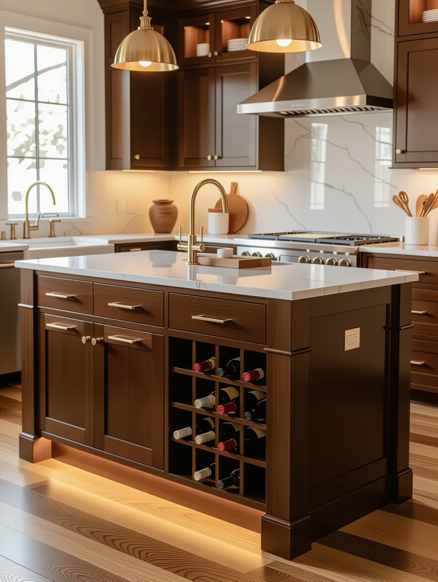 cozy under cabinet lighting ambiance