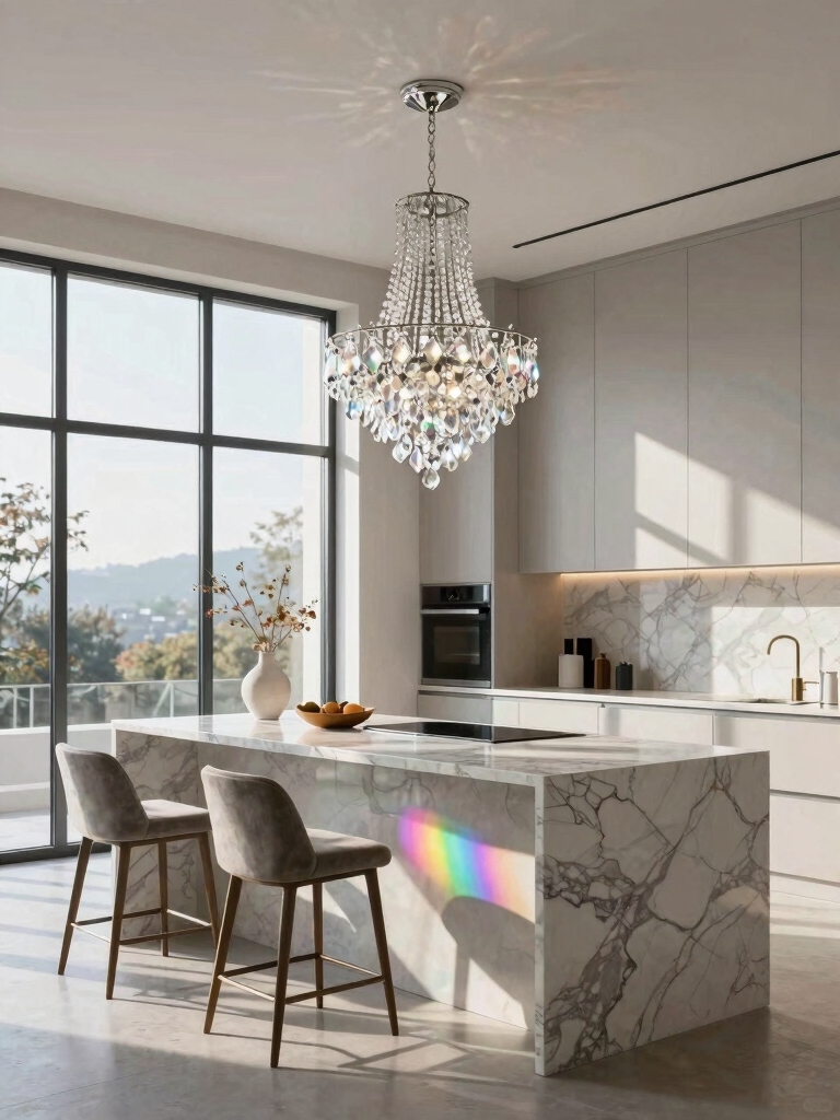 crystal elegance enhances kitchens