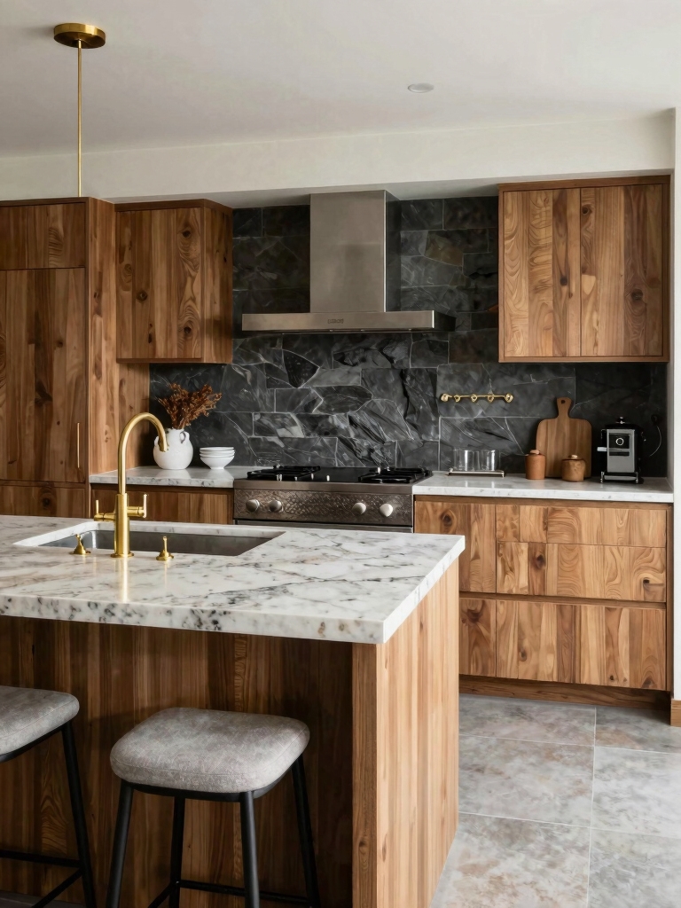 custom kitchen material blend
