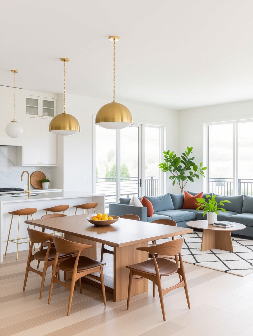 distinct zones through furniture