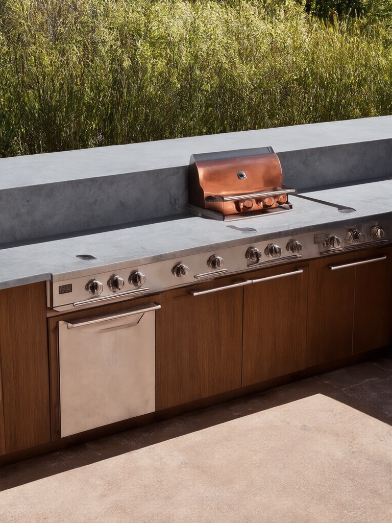 efficient outdoor kitchen design
