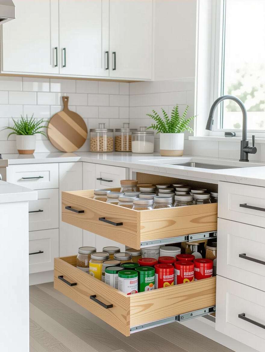 pantry organization by reach zone