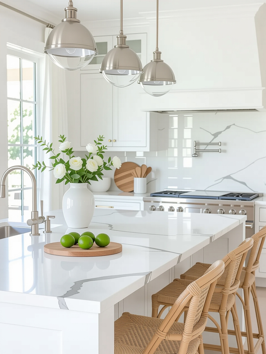 elegant coastal countertop choices