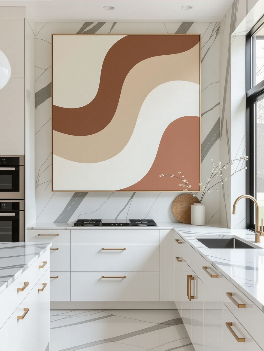elevate cabinets with artwork