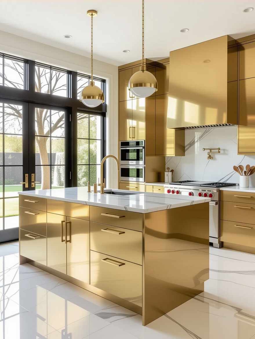elevate kitchen with metallics