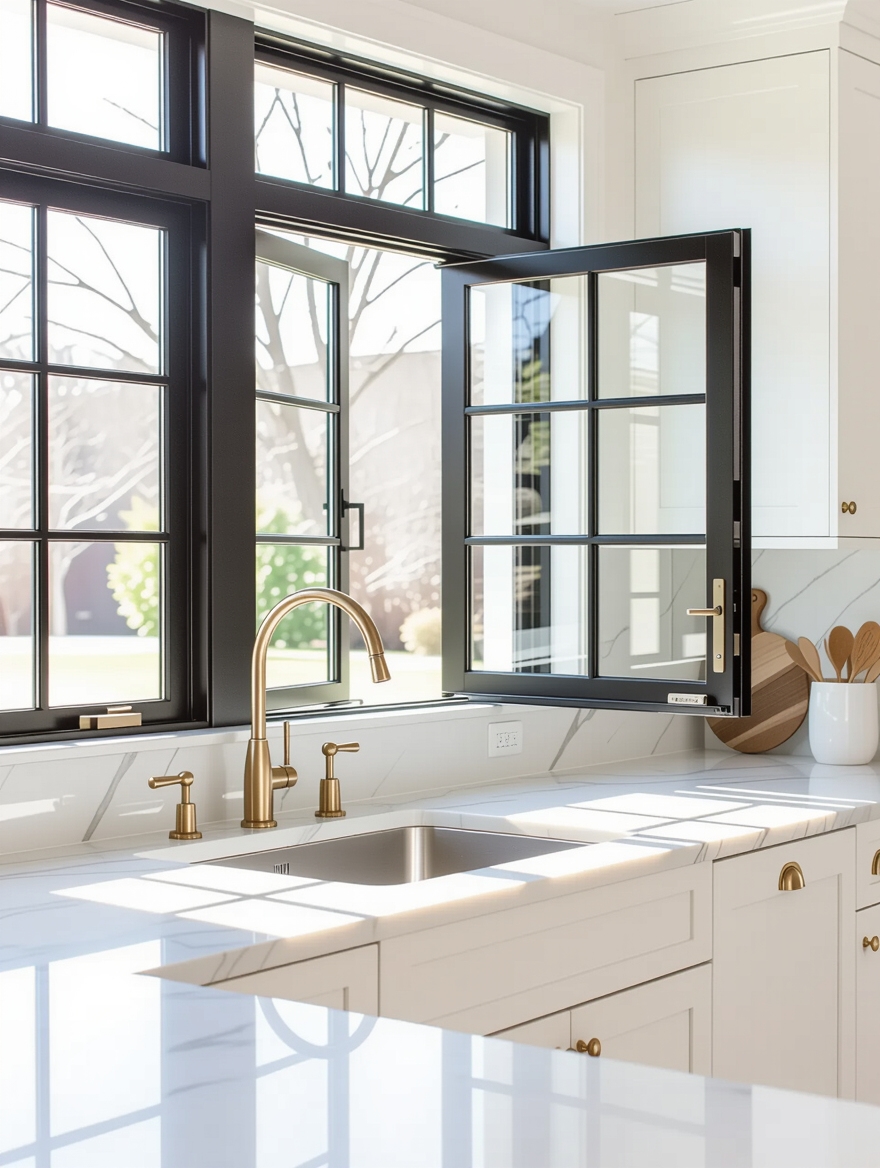 enhance kitchen with breezy light