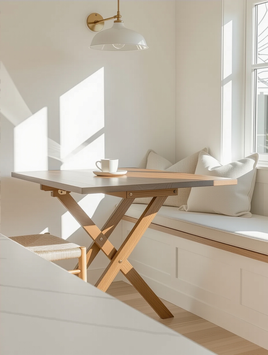 flexible space saving breakfast tables