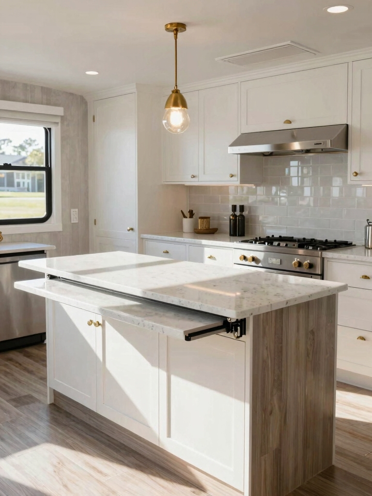 fold down counter extensions enhance space