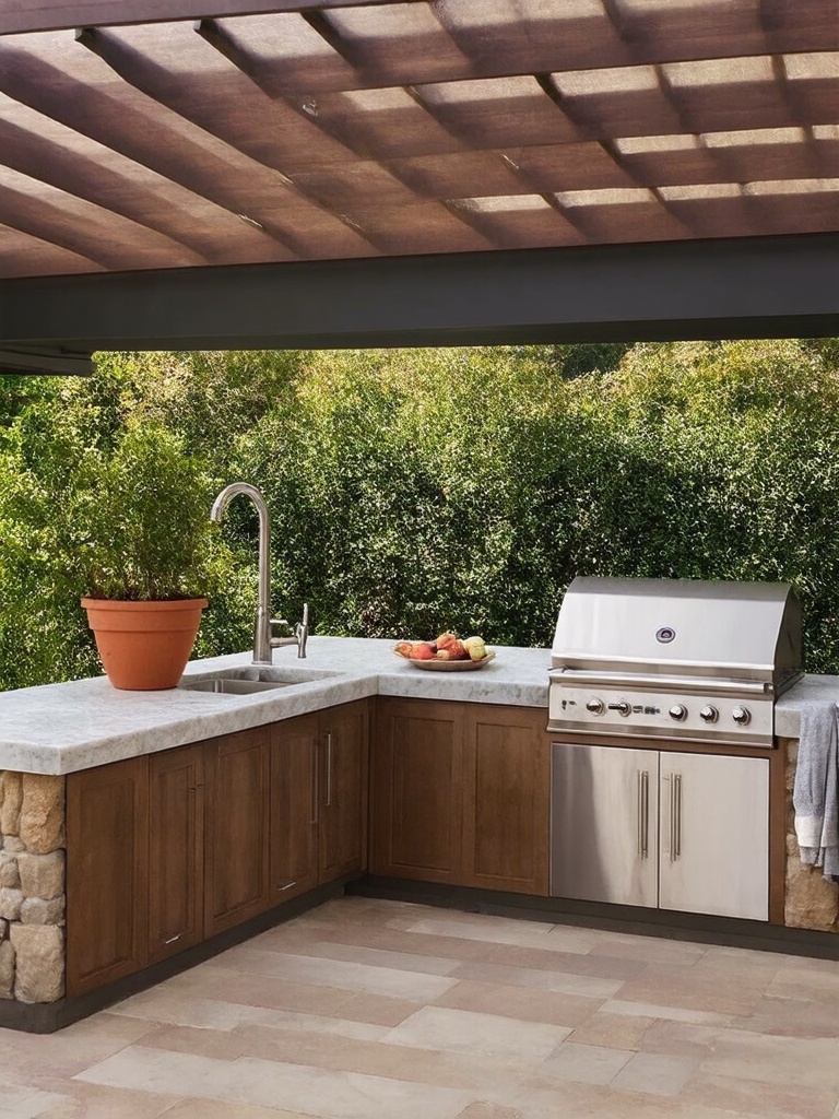 framed kitchen utility installation