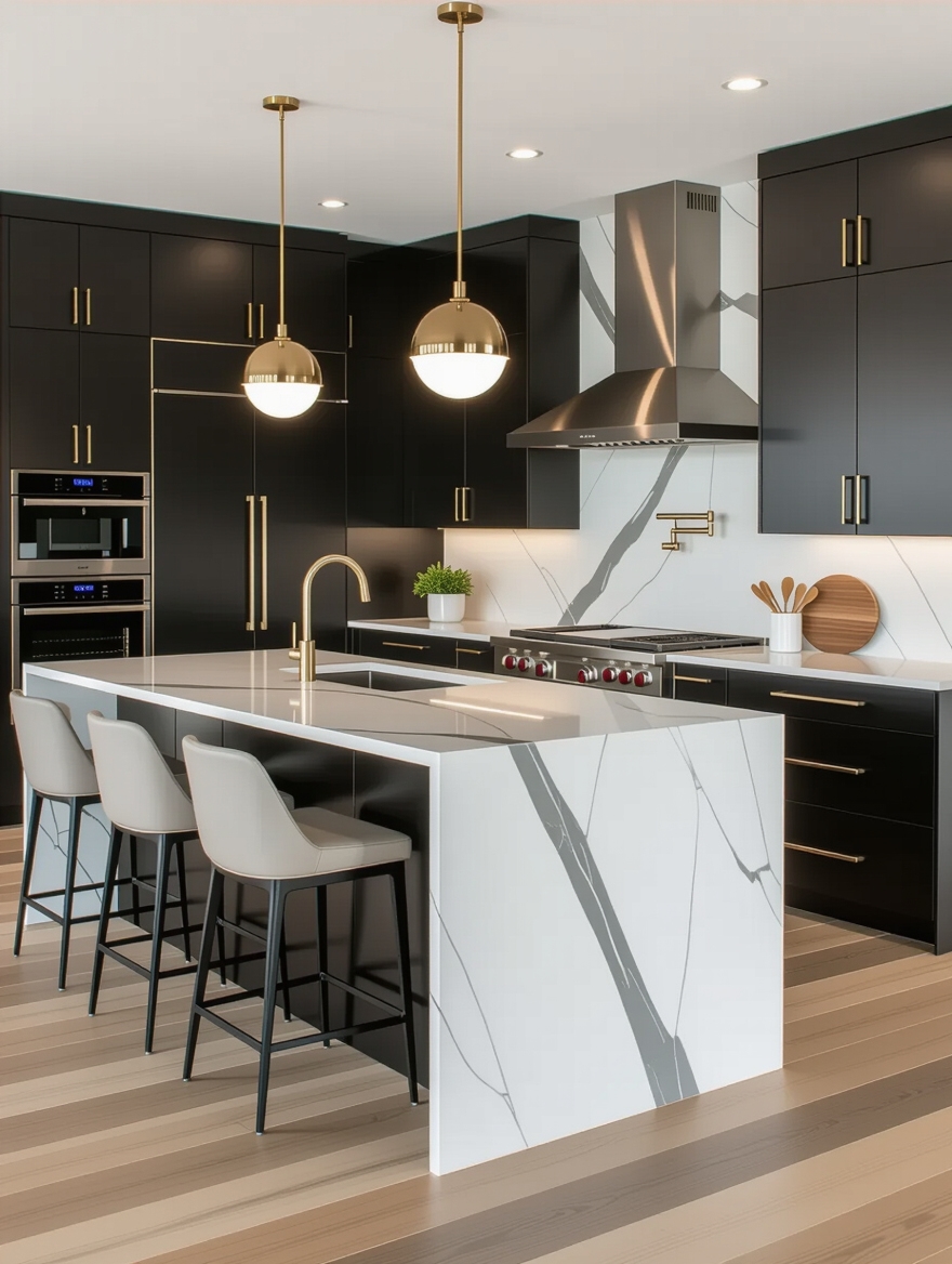 functional social kitchen design