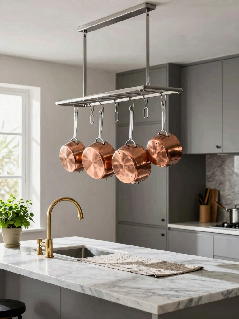 hanging pot rack benefits