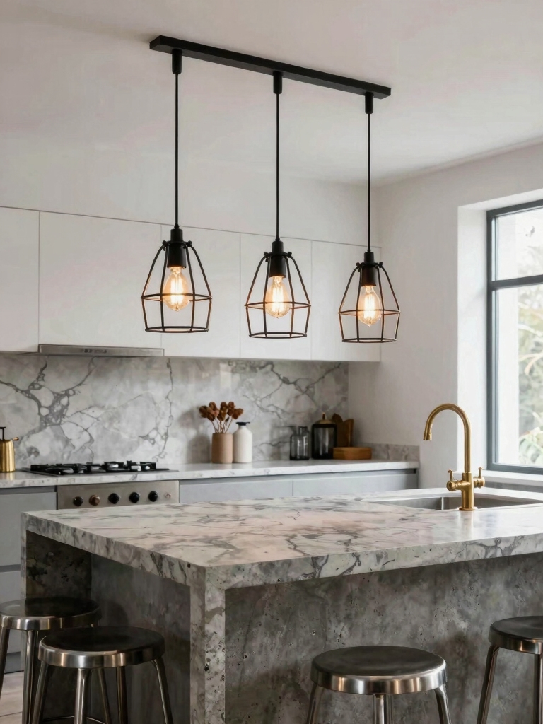 industrial cage pendant lighting