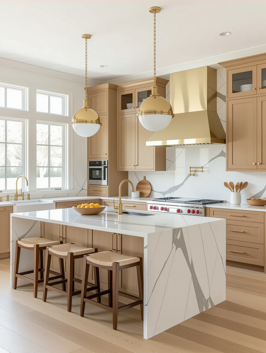 inviting multifunctional kitchen design