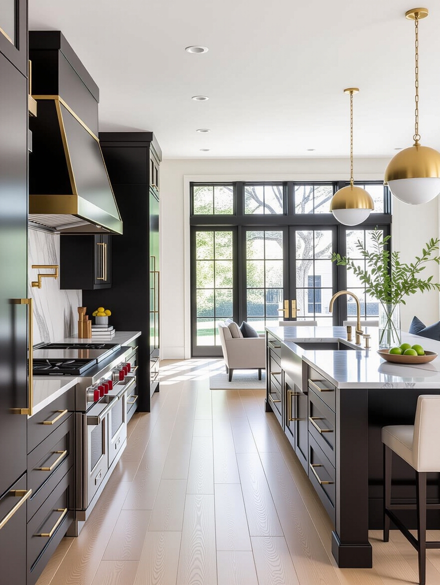 inviting open kitchen layout